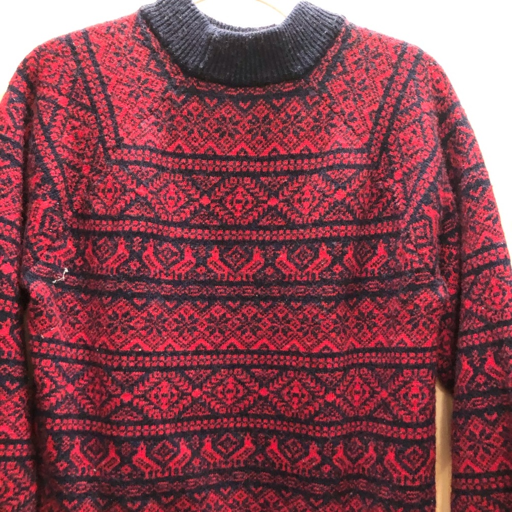 Nordic print J.Crew sweater, small
